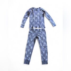 Cherokee Kids Skull & Crossbones Thermal Set Gray Size 8/10
